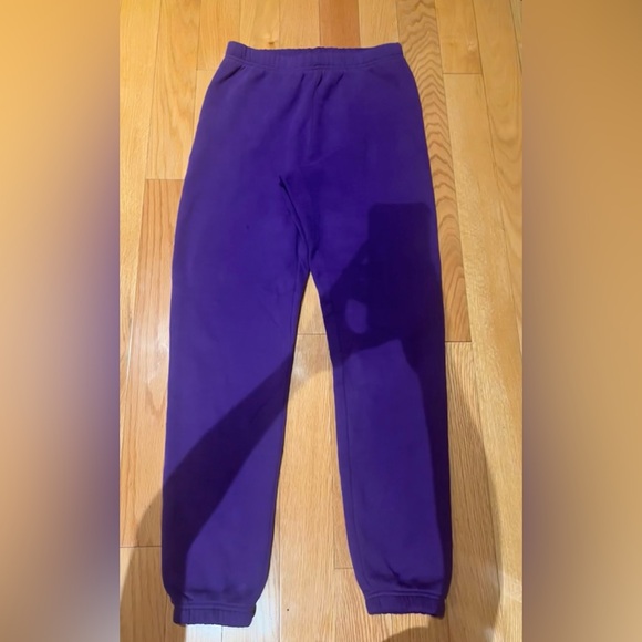 TNA Aritzia cozy af fleece perfect hi-rise sweatpants electric violet women’s s - Picture 6 of 13